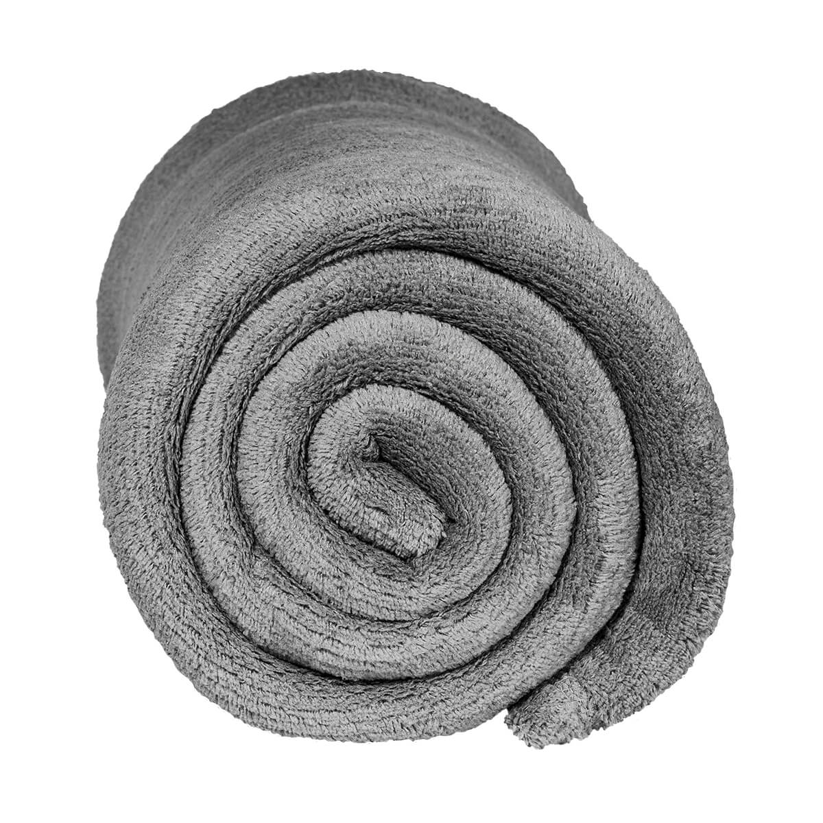 Cobertor / Manta Cinza para Pousadas Microfibra - Hotelaria