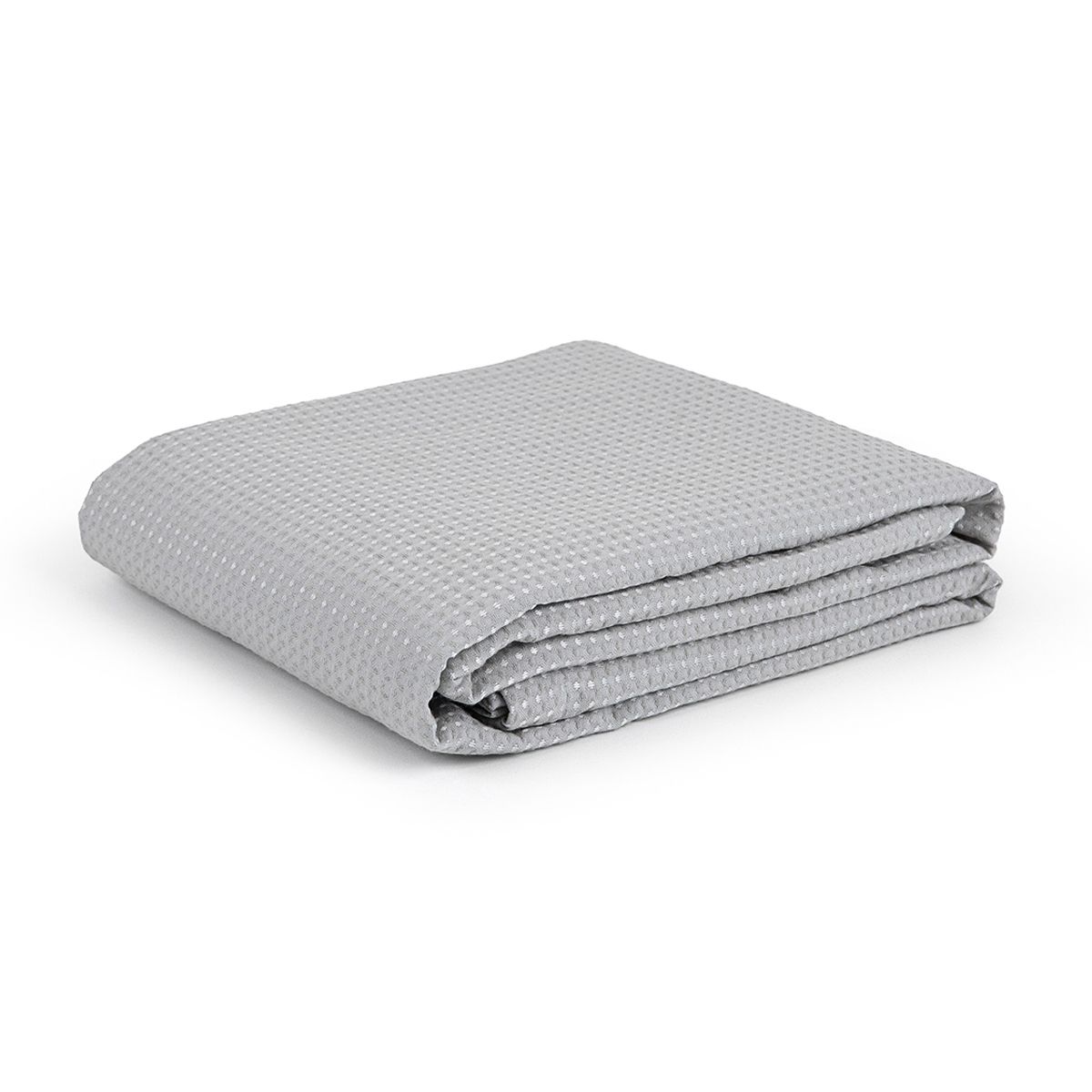 COLCHA PIQUET FAVO SOLTEIRO 1,45 X 2,40 M  (CINZA)