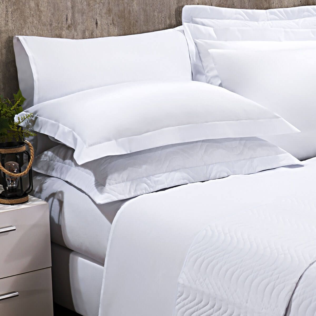 FRONHA AVULSA COM ABA HARMONY 50X70CM 160 FIOS