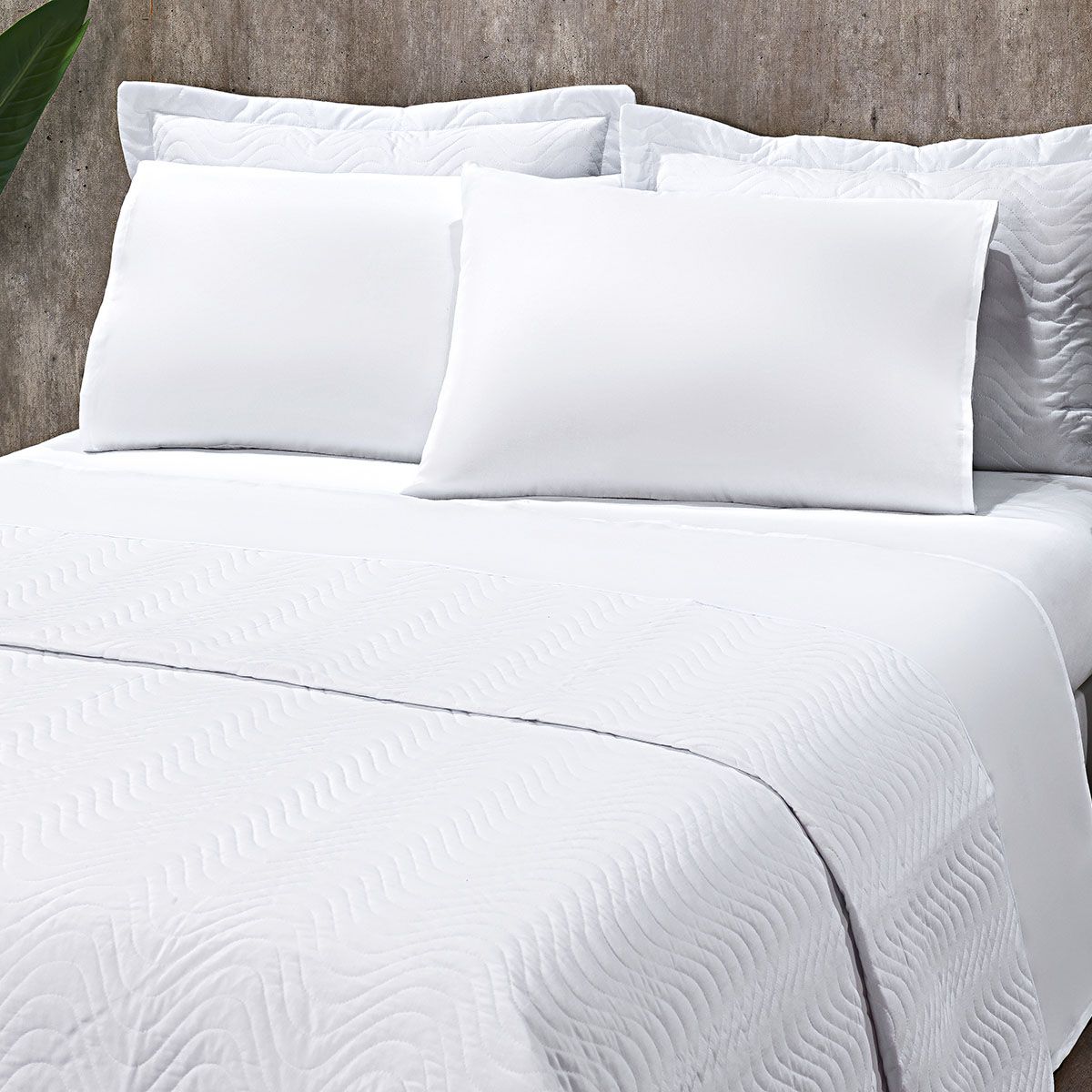 Lençol para Hotel Solteiro King com elast 100x200x30cm Confort Percal 180 Fios Misto