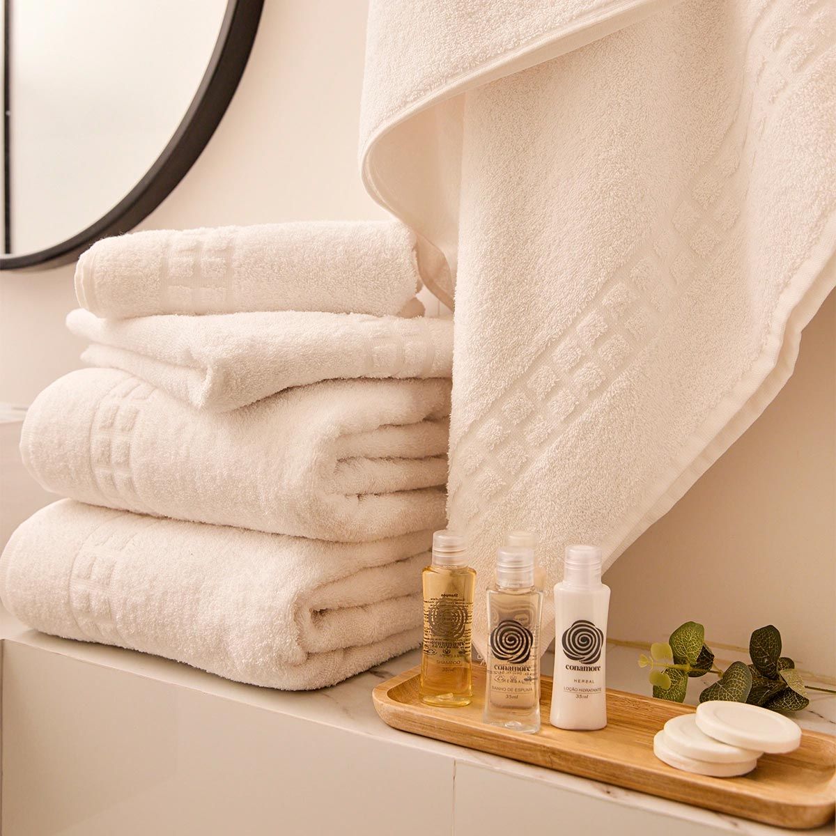 Toalha para Hotel Banhão Confort Plus - 75x150cm - Gramatura 500g/m2 - Peso: 563g