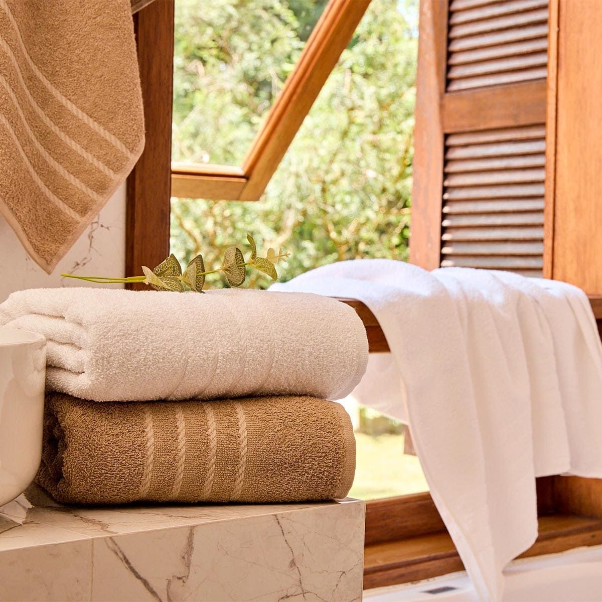 Toalha Hotel Rosto Bege Select - 45x80 cm - Gramatura 440g/m2 - Peso: 158g