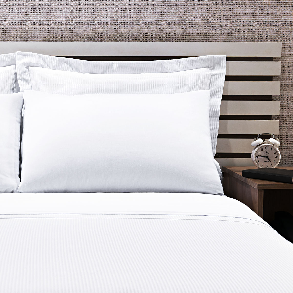 Lençol Hotelaria Solteiro Branco Com Elástico 200 fios misto - Classic Conamore