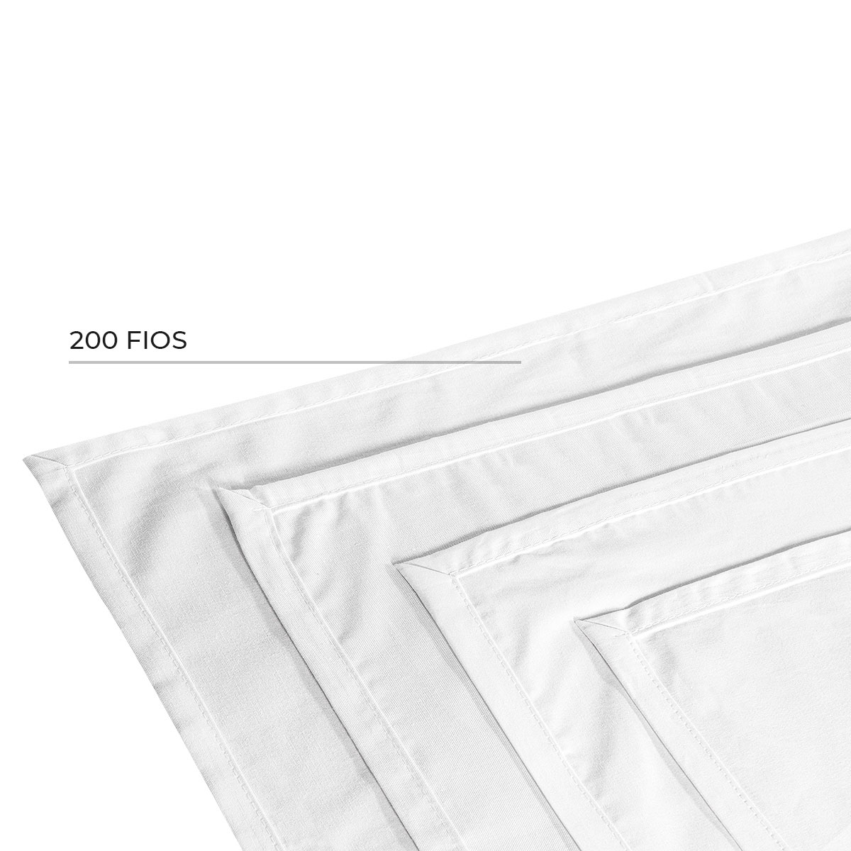 Lençol para hotel 200 fios - detalhe