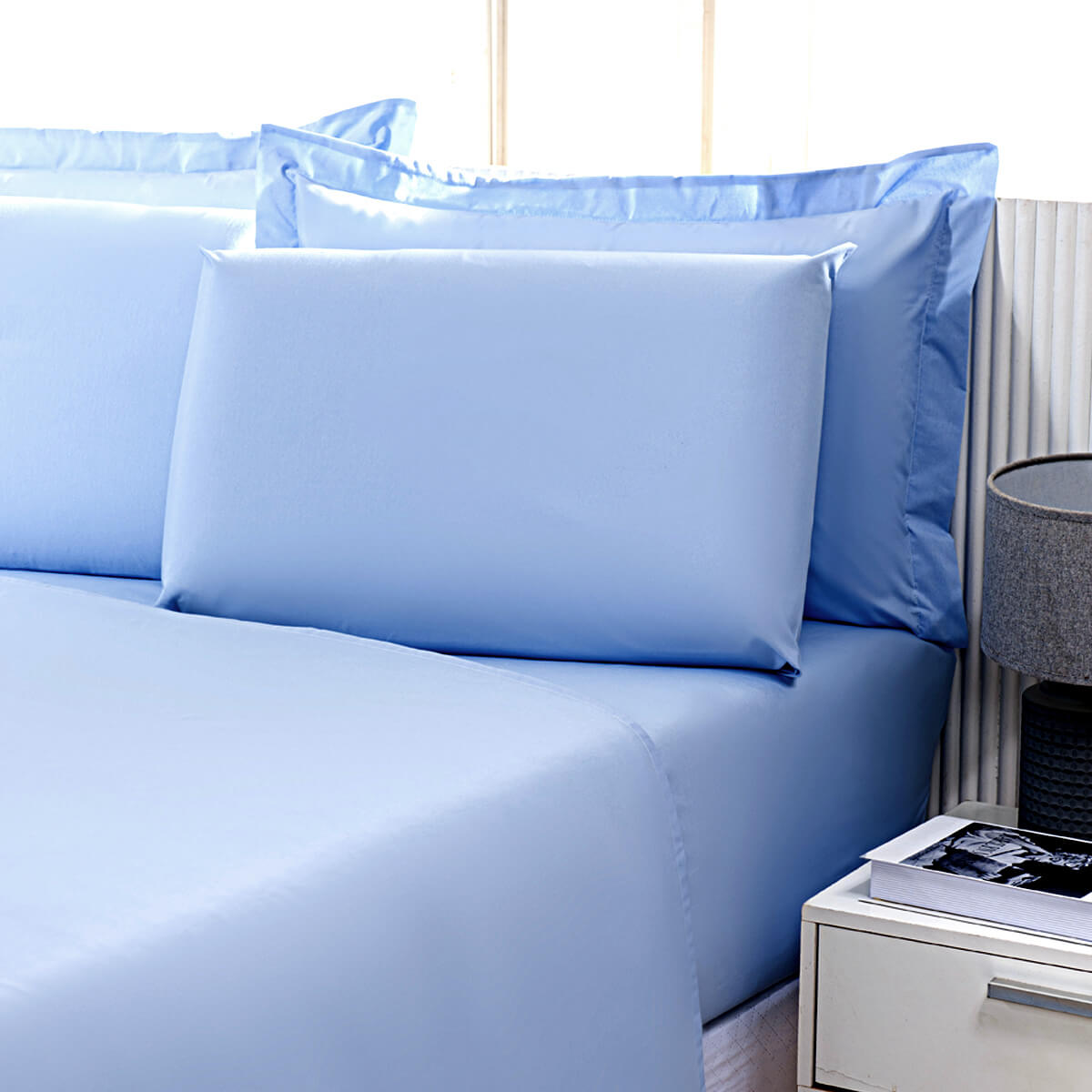 lençol para hotel 180 FIOS azul infinity