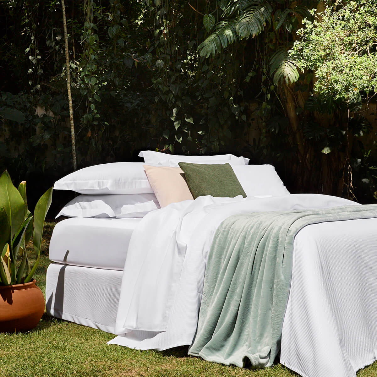 Jogo de Cama para Hotel - Lencol e Virol 400 fios 100% algodao - Conamore