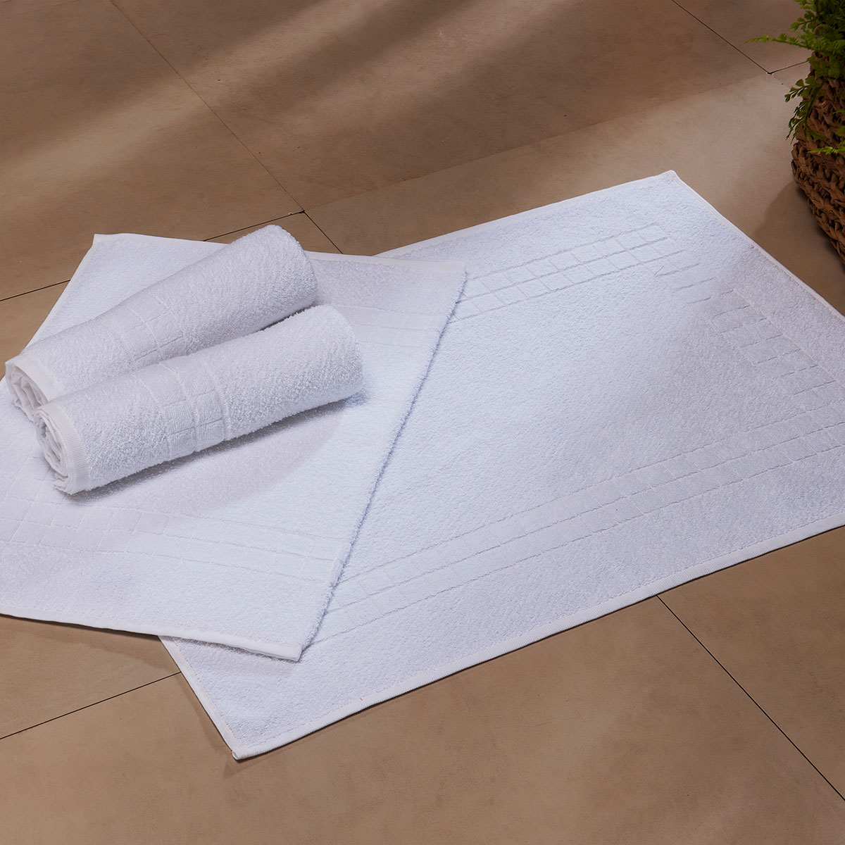 Toalha de Piso Smart Branco Hotelaria - Conamore